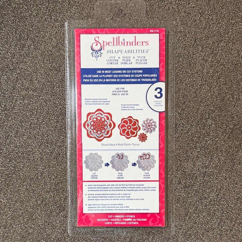 Spellbinders Shapeabilities Round About S5-115 NWT